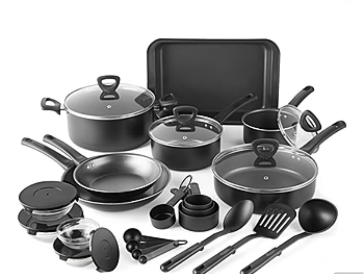 Cooks Brand 30-pc Aluminum Non-Stick Cookware Set