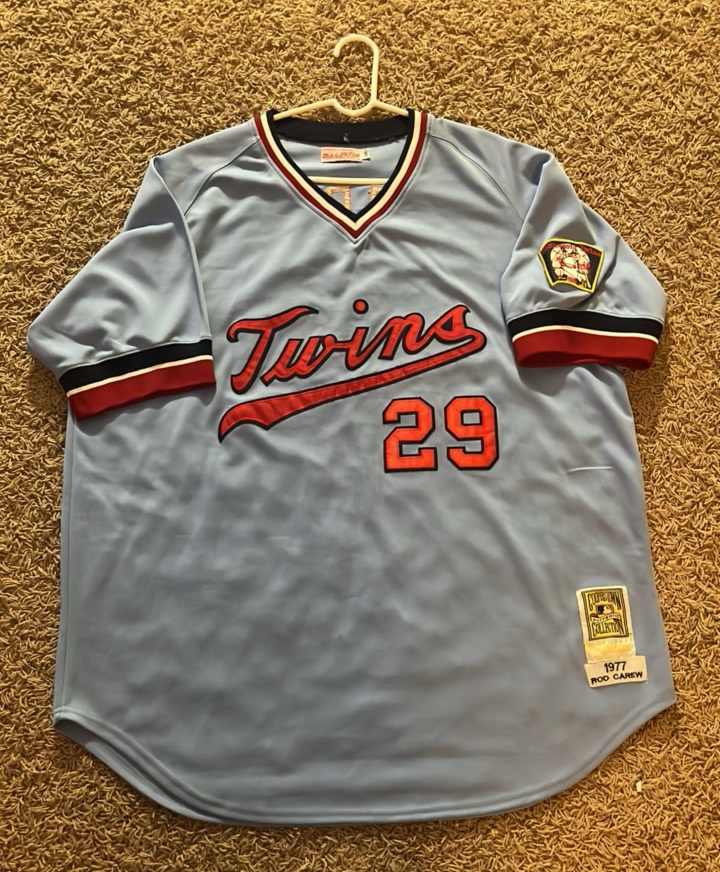 Vintage Jersey Cooperstown Collection Rod Carew  Size 54 Jersey