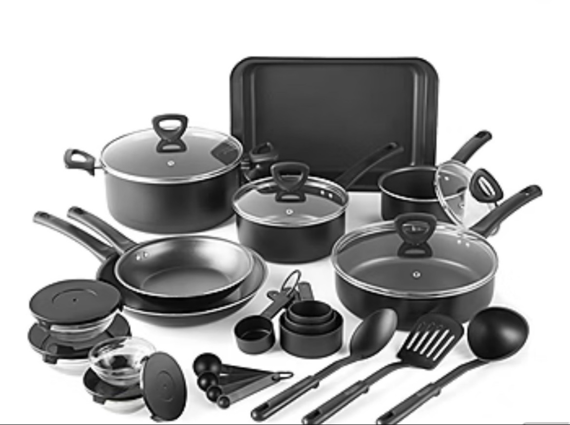 Cooks Brand 30-pc Aluminum Non-Stick Cookware Set