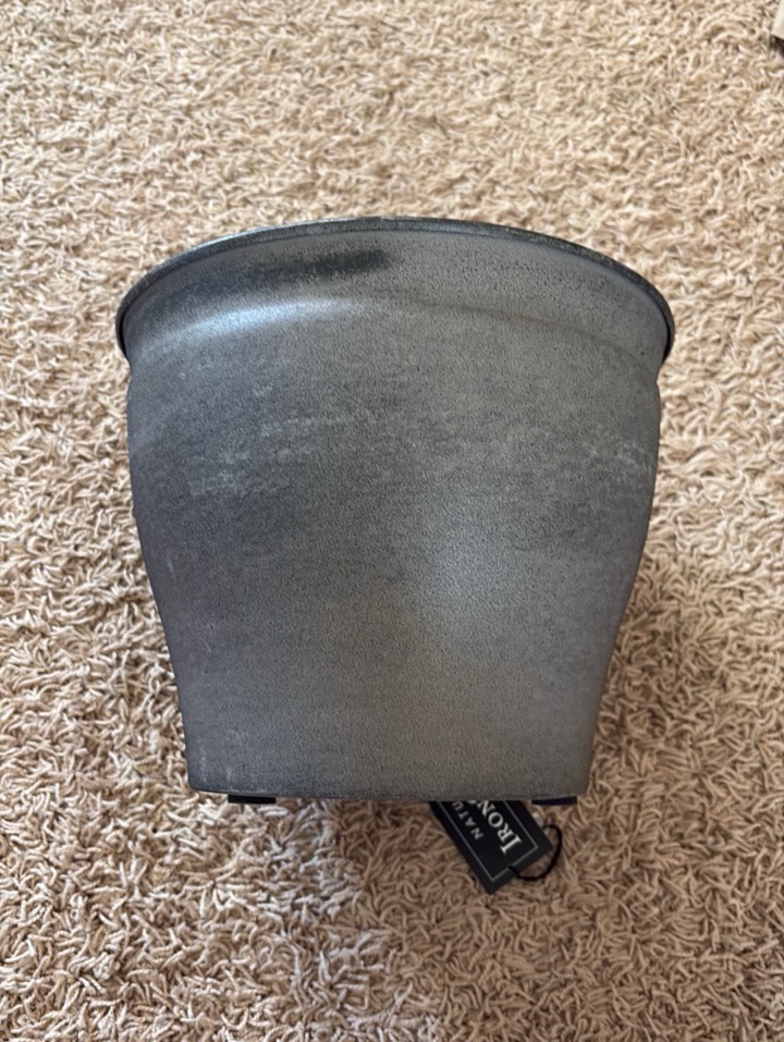 Natural IronStone GardenFlower Pot, 1.99 Gallon Size 10 Inches Wide Timberline Cappuchino Color