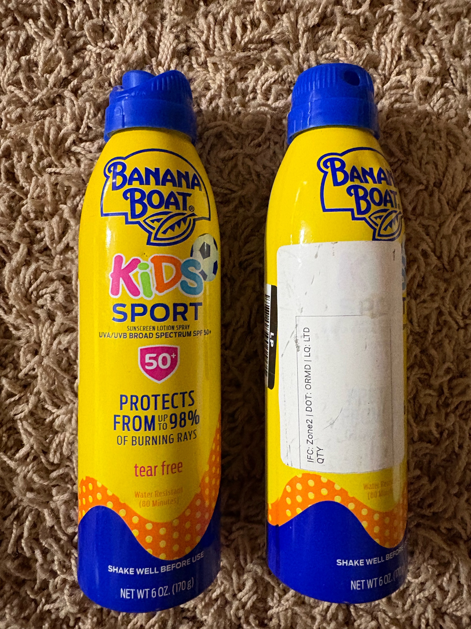 Two Cans of Banana Boat Kids Sport Sunscreen SPF 50 Doesnt Expire Until Late 2027 Get Ready for Summer