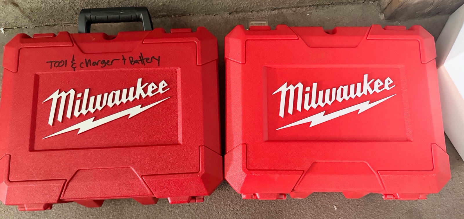 Empty Milwaukee Tool cases