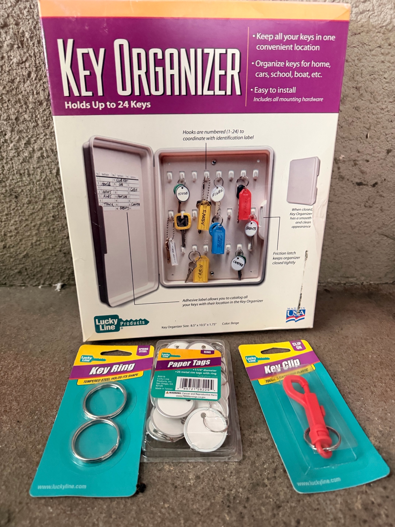 New Key organizer & key ringclips.