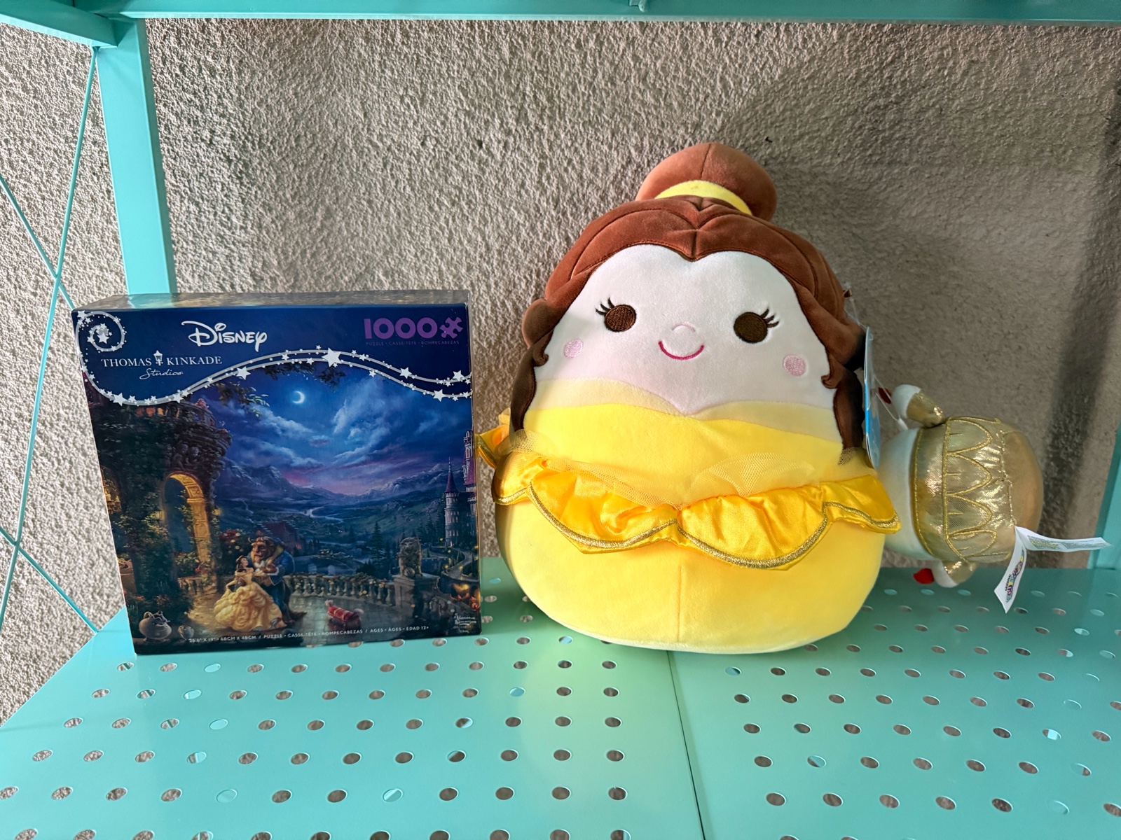 New Disney Lot Beauty & the Beast  Squishmallow Belle and luminere & Puzzle