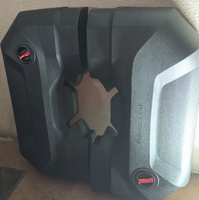 purple leaf large umbrella stand - see description