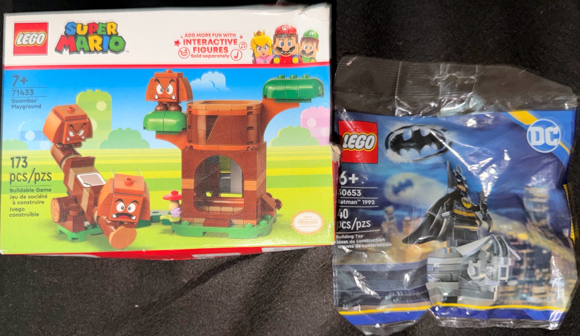 New Batman Legos & Super Mario Legos (damaged box)