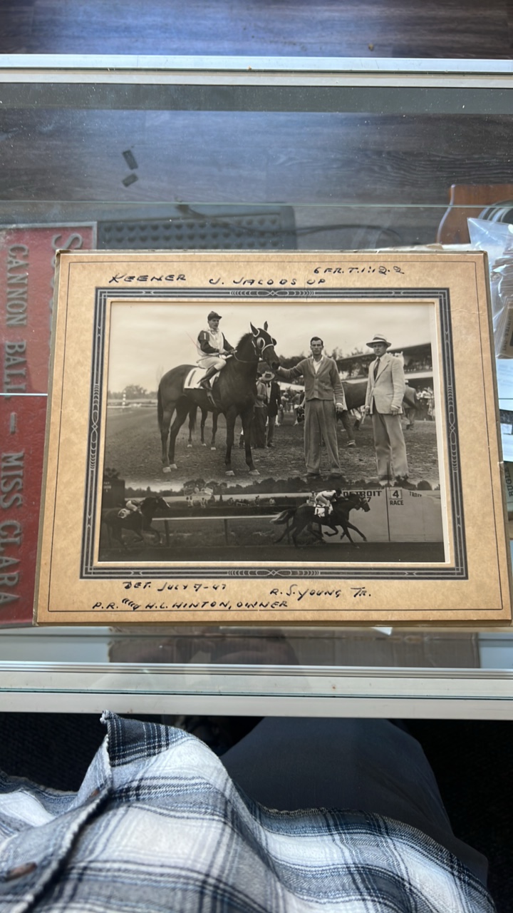 1947 keener horse racing photograph