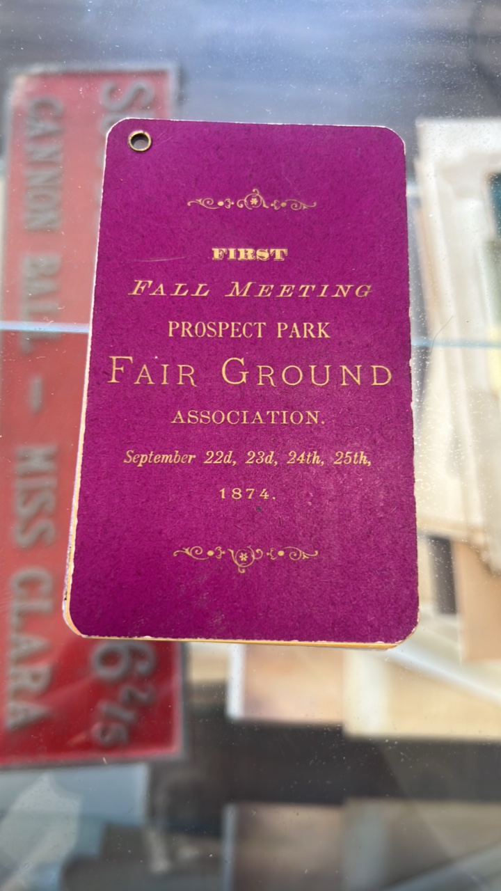 1877 prospect park 1st fall meeting race program program