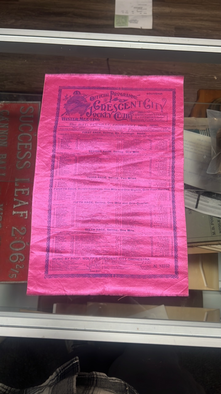 1900 silk racing program