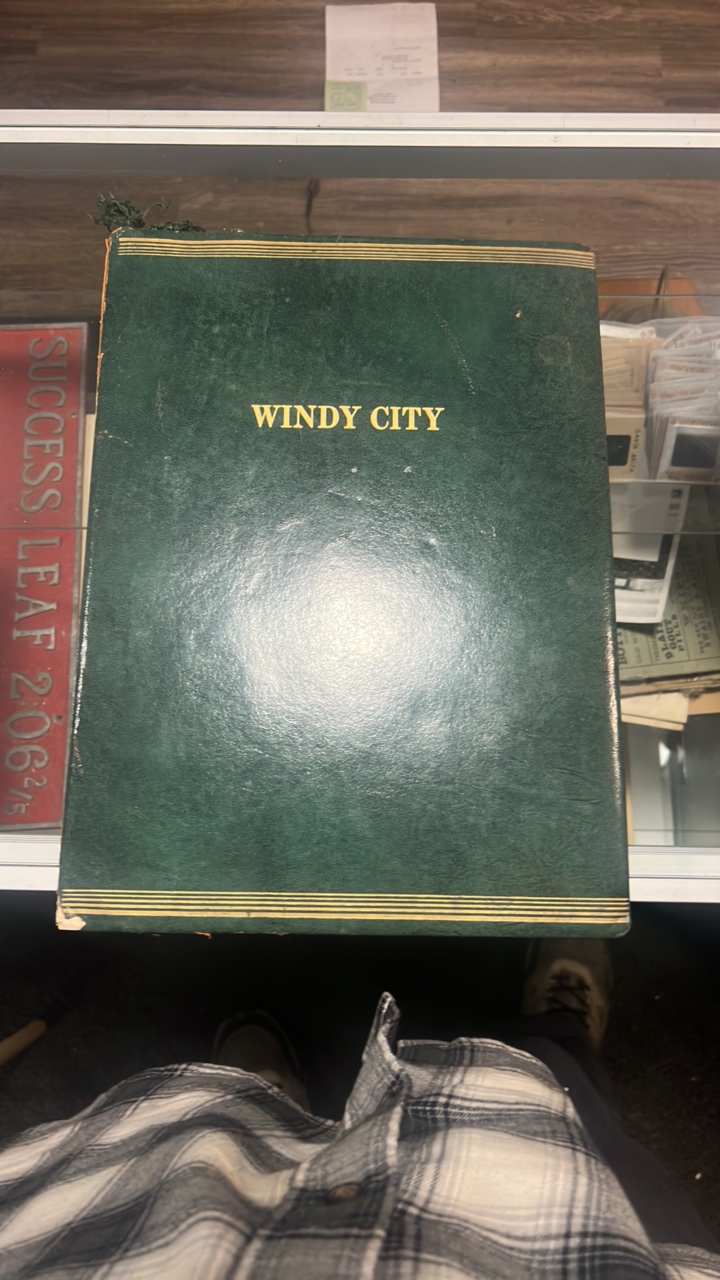 original 1950s Windy City scrapbook by owner Gus luellwitz