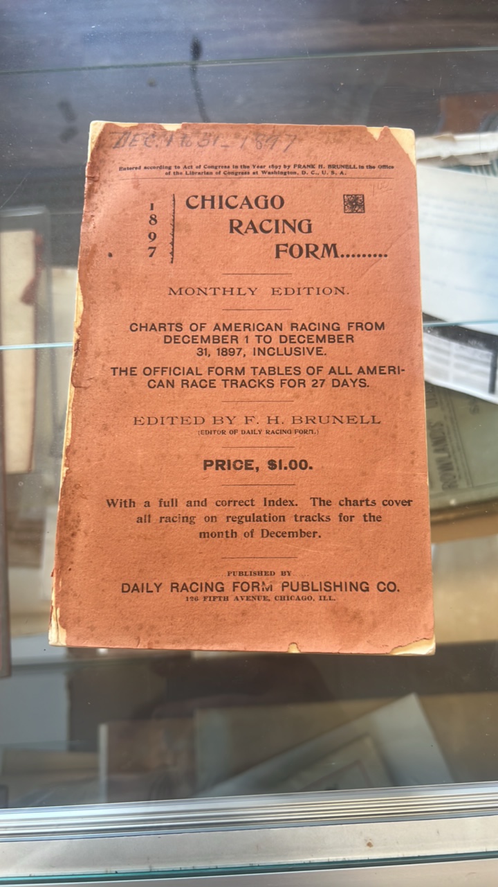 1897 Chicago racing form book
