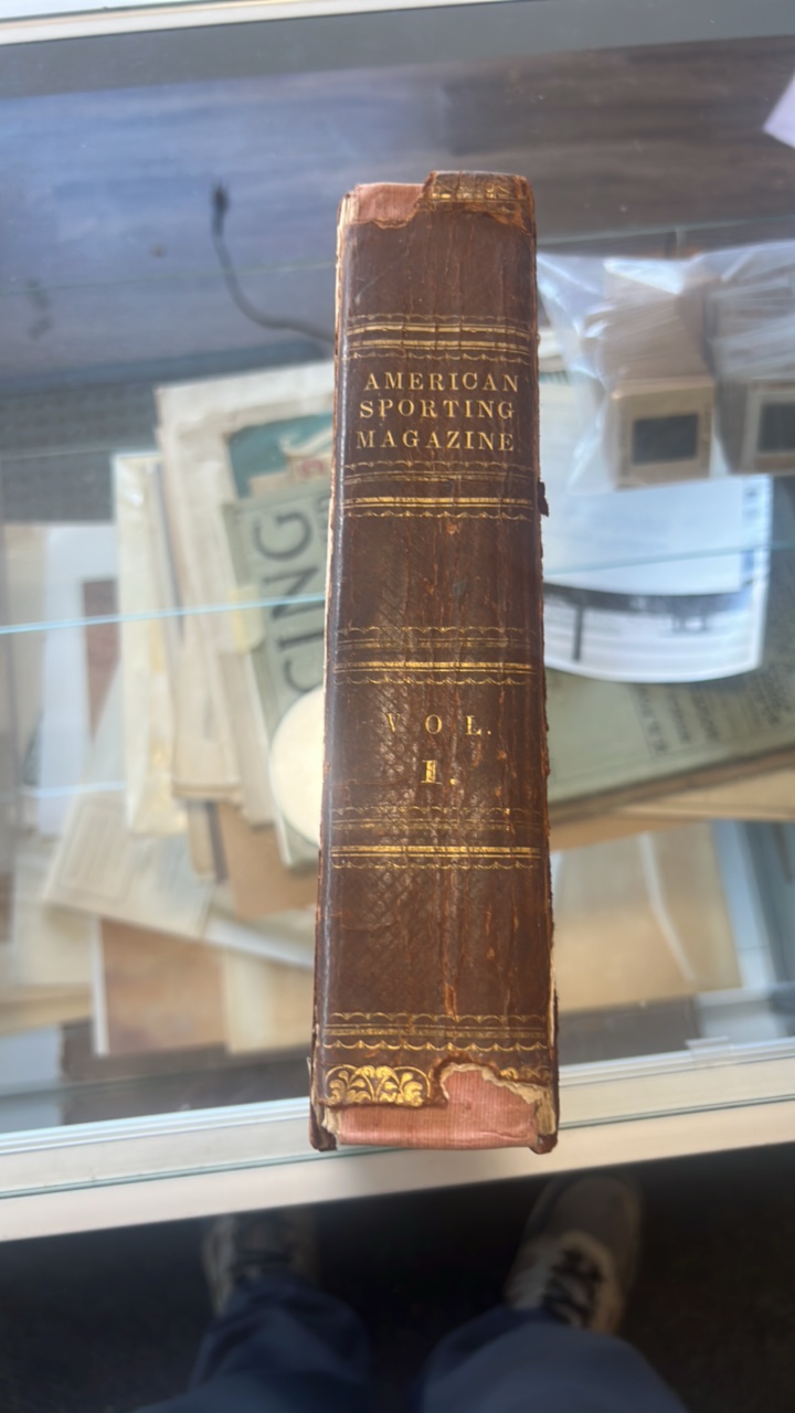 1830 American sporting magazine volume 1 book