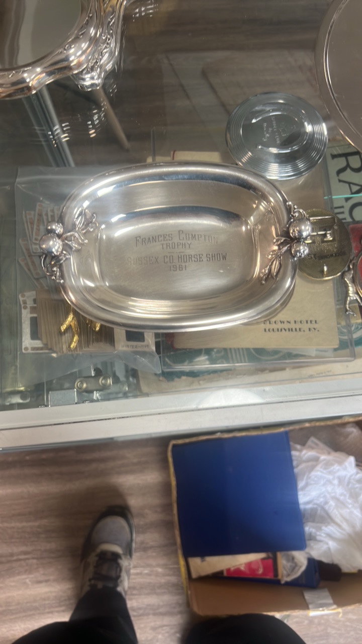 1961 silver plated Francis Compton trophy Sussex co. horse show