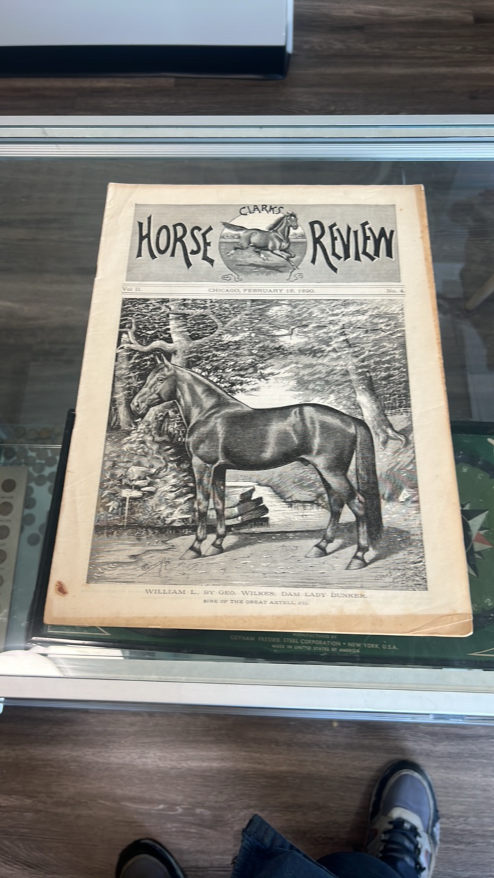 1890 Clarks horse review magazine
