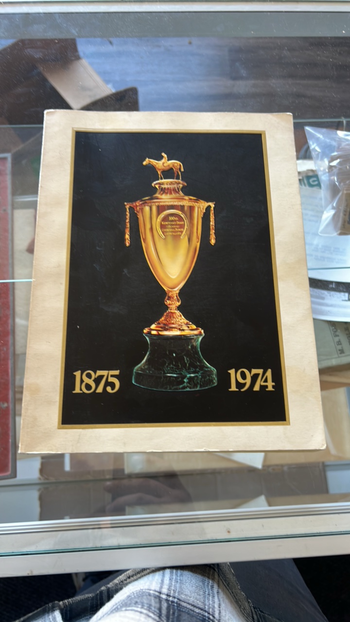1974 Kentucky derby 100th anniversary book