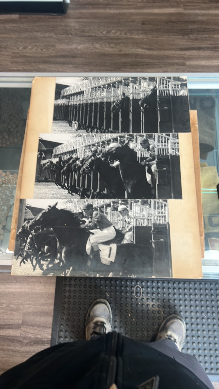 1950s horse racing photographs set