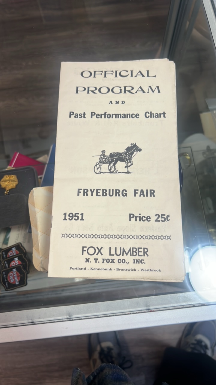 1951 fryeburg fair race program