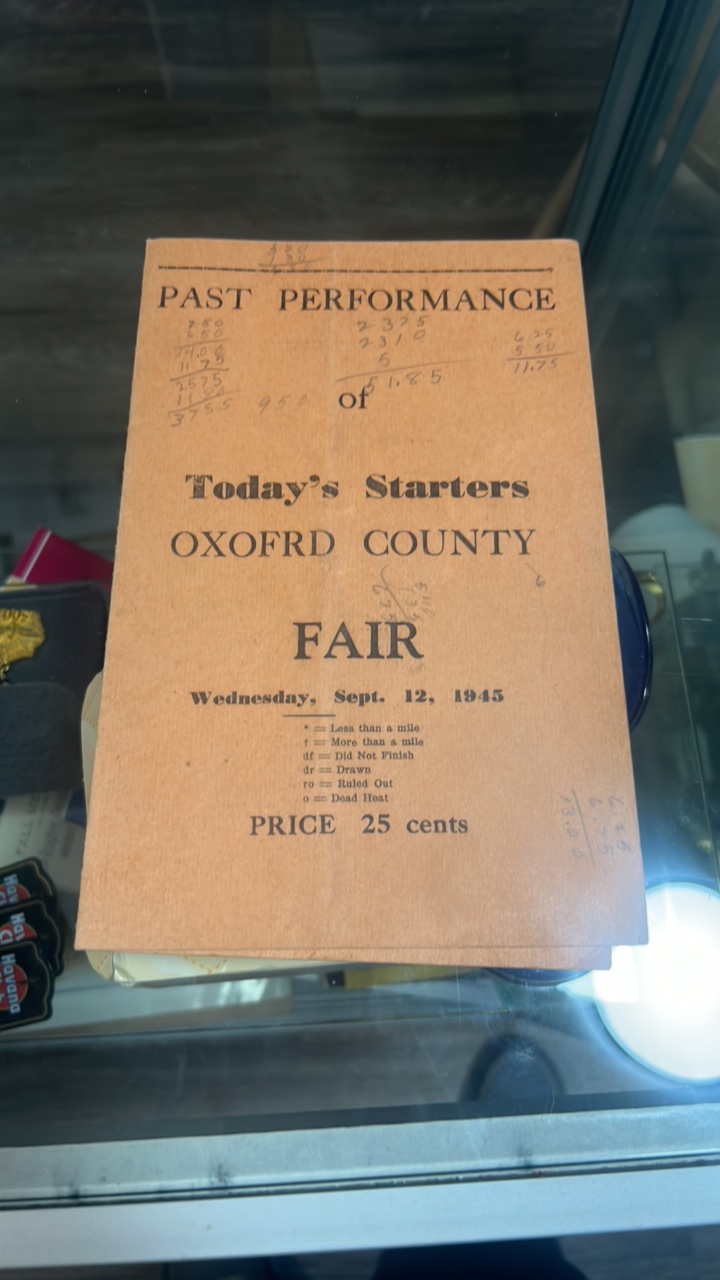1945 oxofrd county fair race program