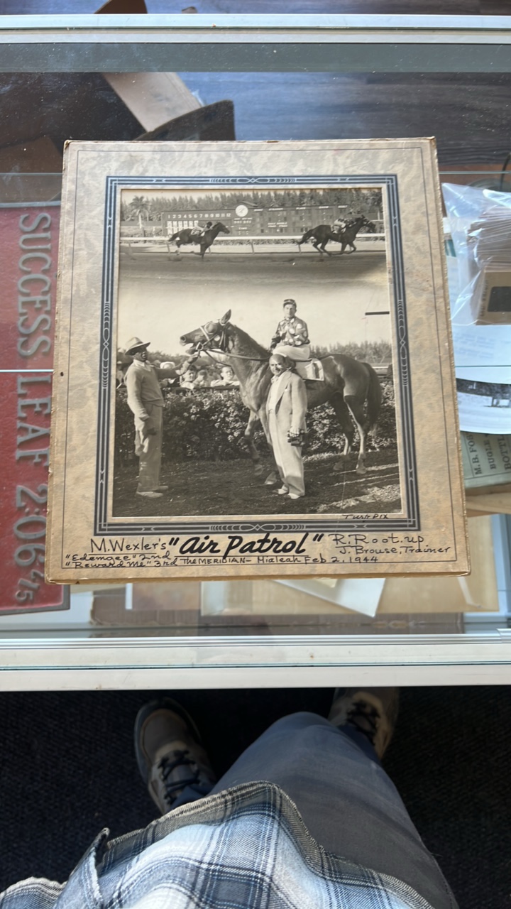 1944 air patrol horse racing photograph