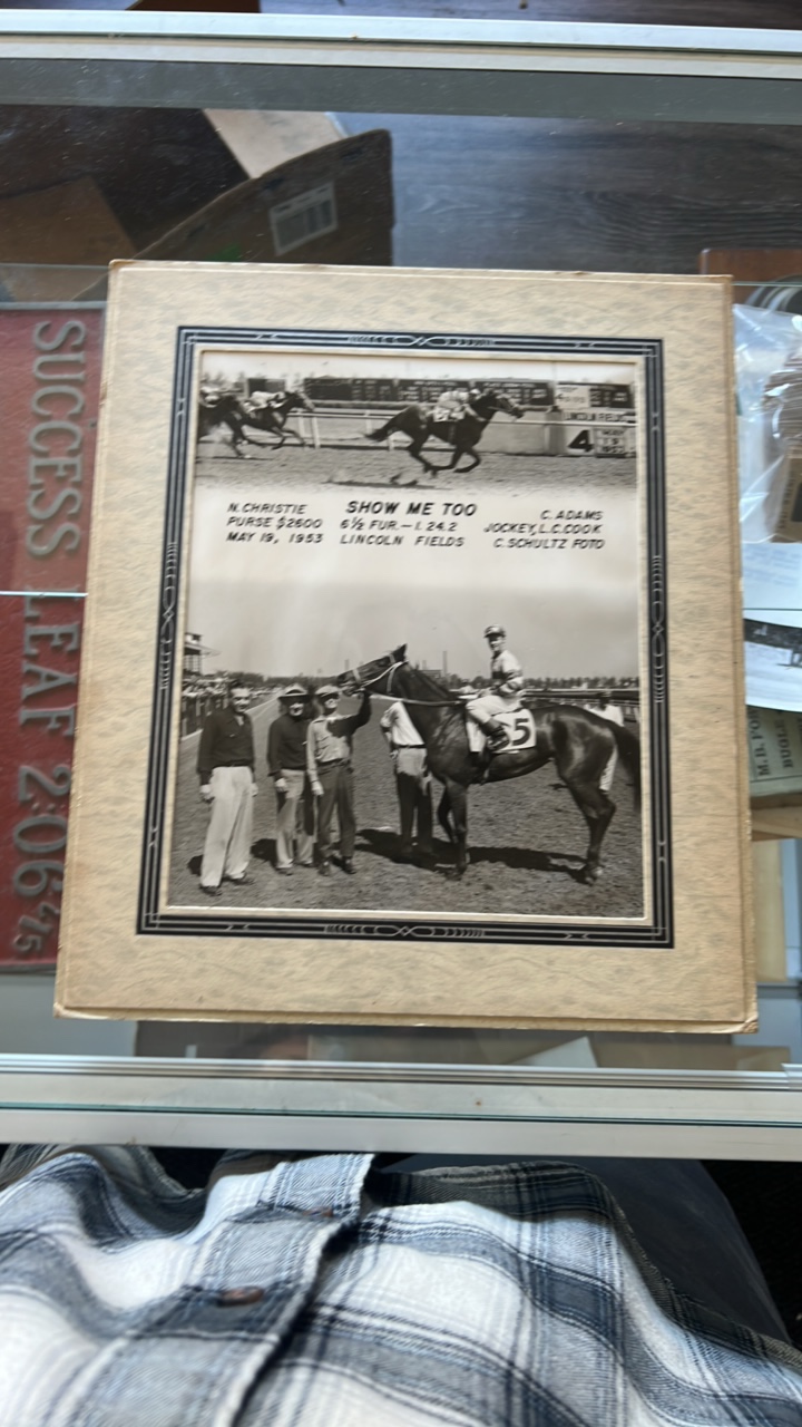1953 show me too horse racing photograph