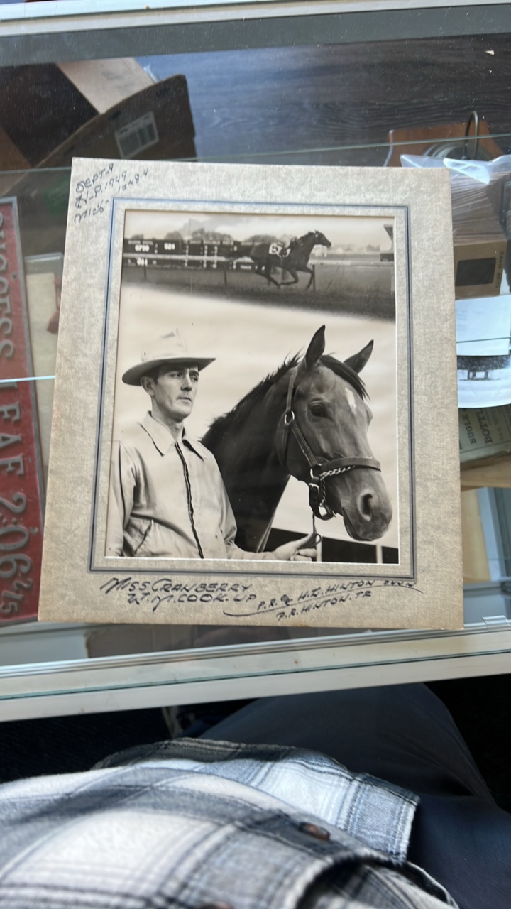 1949 miss cranberry horse racing photograph