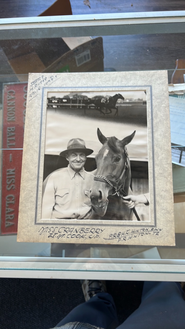 1949 miss cranberry horse racing photograph