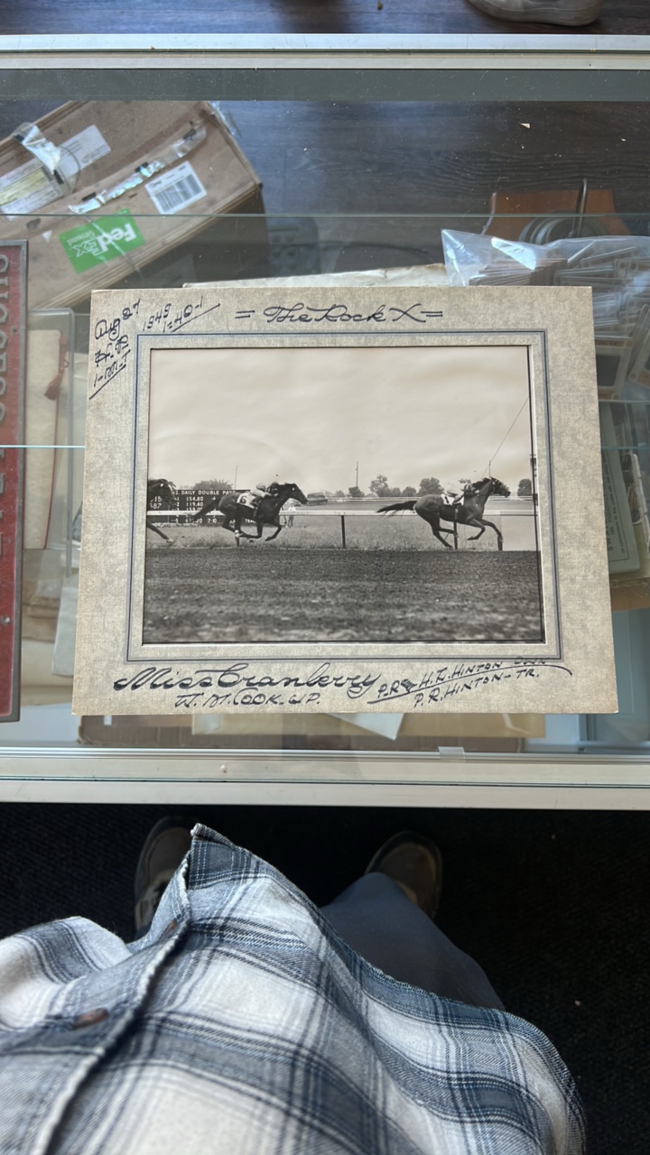 1949 miss cranberry horse racing photograph