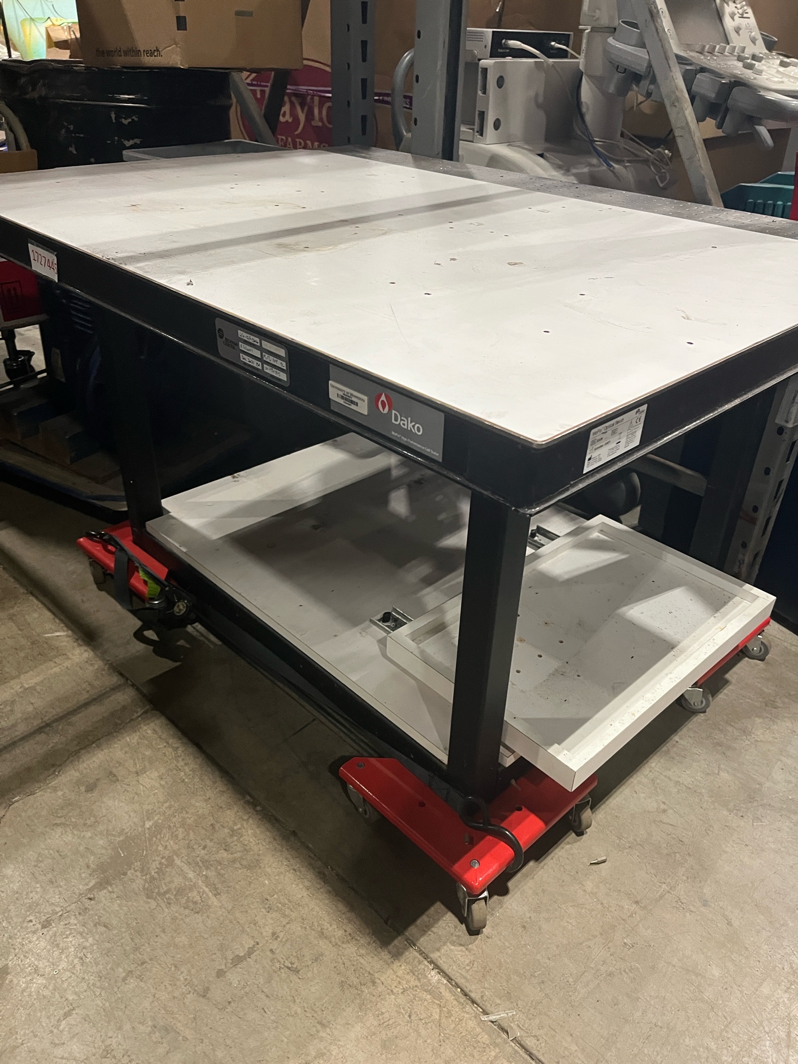 Optical Table (607768)  RED CASTERS NOT INCLUDED