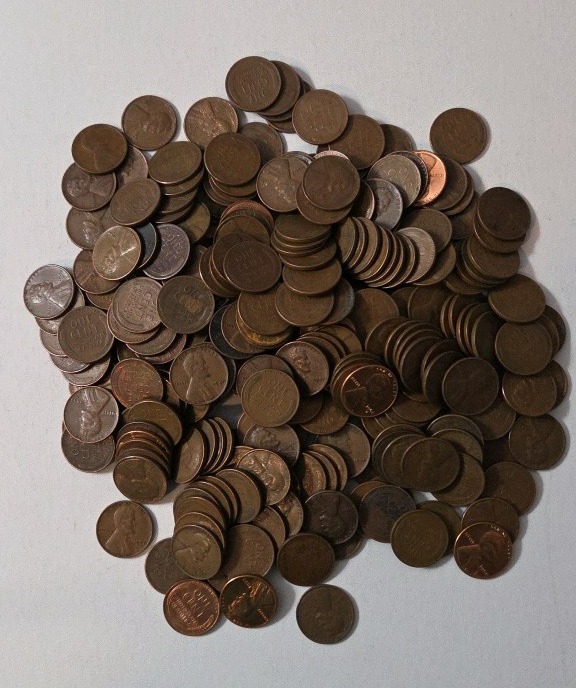 2 Pounds of Wheat Pennies - Mixed Dates