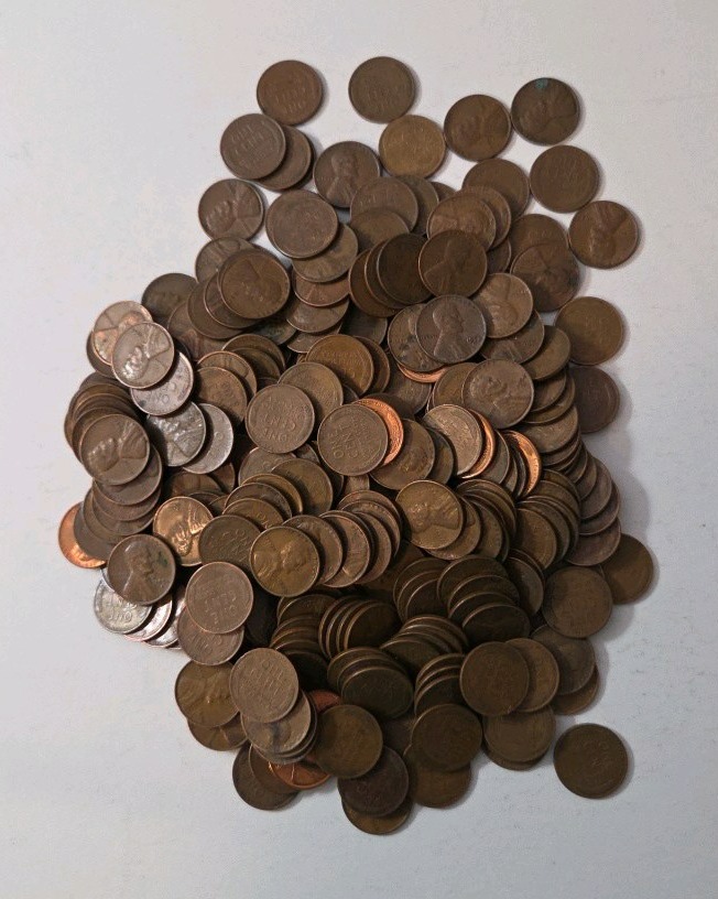 2 Pounds of Wheat Pennies - Mixed Dates