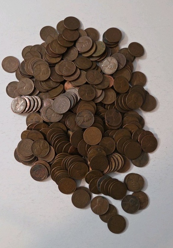 2 Pounds of Wheat Pennies - Mixed Dates