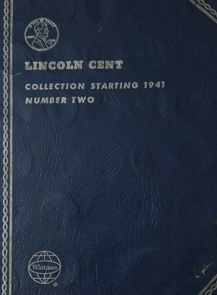 Book of Lincoln Head Cent Collection Starting 1941. Book is full.
