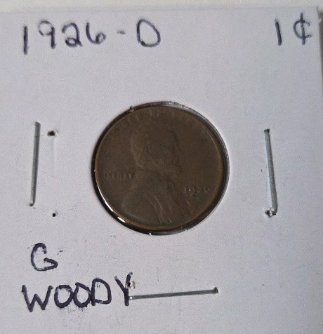 Error Coin - 1926D  Woody Penny