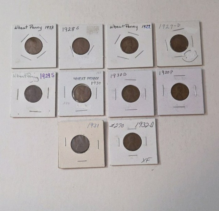Wheat Pennies Mixed Dates (1928-1932)