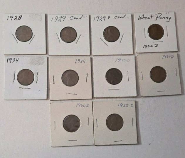 Wheat Pennies Mixed Dates (1928-1935)