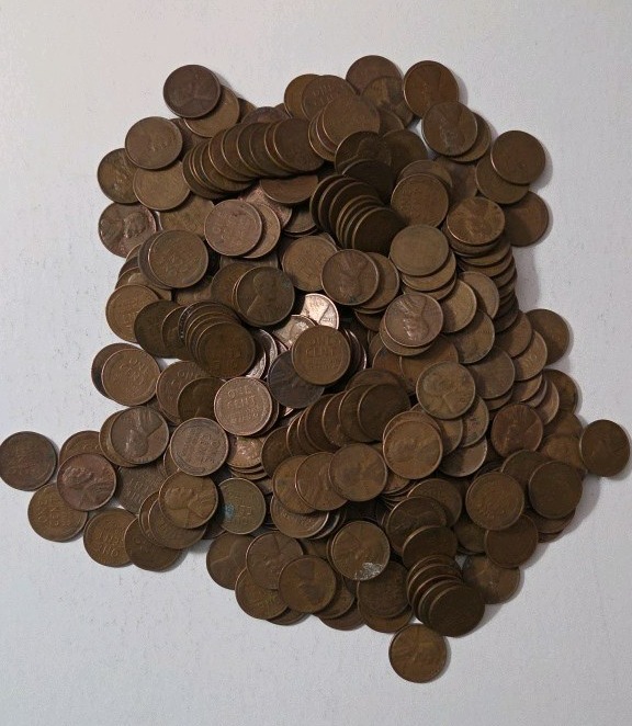 2 Pounds of Wheat Pennies - Mixed Dates