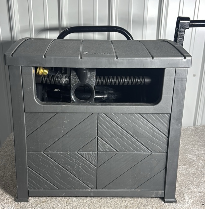 Suncast Smart Tube Hose Hideaway with Brass Connections - MSRP $90