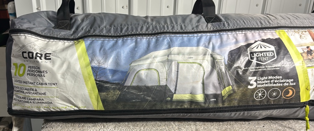 CORE 10-person Instant Cabin Tent - MSRP $320