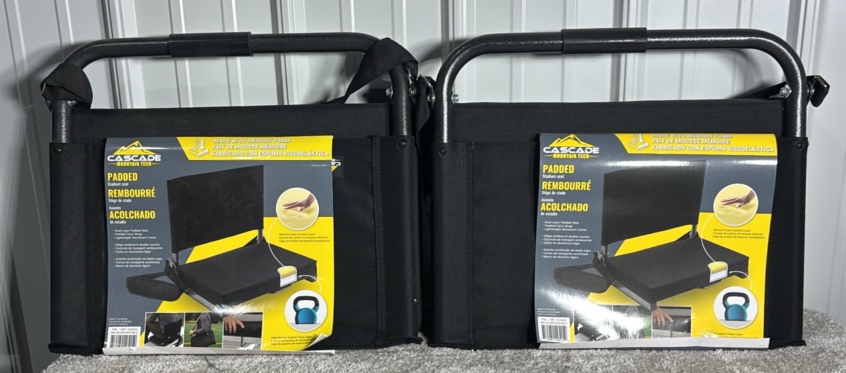 Cascade Mountain Tech Padded Stadium Seat, 2-Pack - MSRP $70