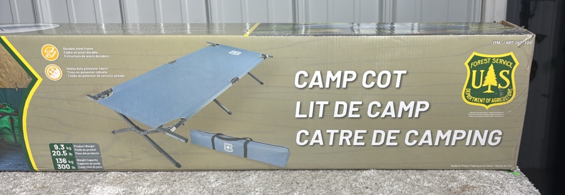 Cascade Mountain Tech USFS Camp Cot - MSRP $70
