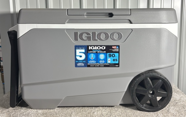 Igloo 90QT MaxCold Roller Cooler - MSRP $100