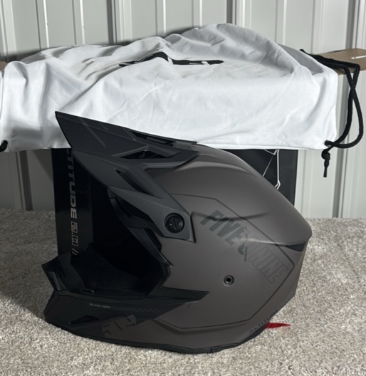 509 Altitude 2.0 Black Ops Open Face Helmet wStorage Bag- Size XL