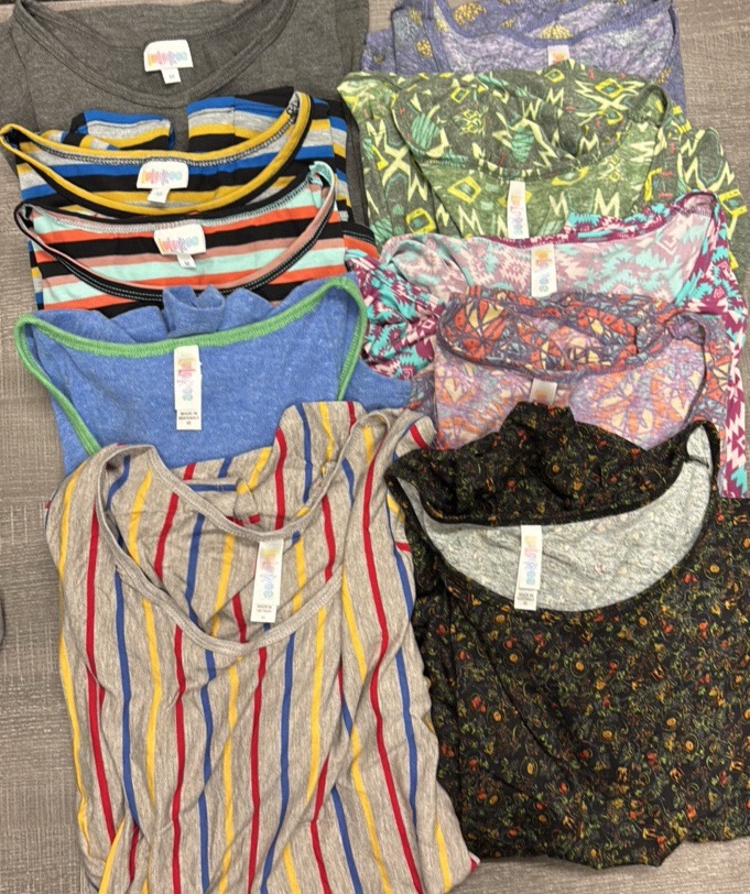 LuLaRoe Liquidation - Lot of 3-Gigi Tops, 7-Classic T (Size M) - MSRP $380