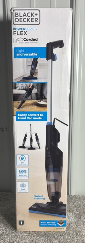 Black & Decker 3-in- 1 Stick Vacuum