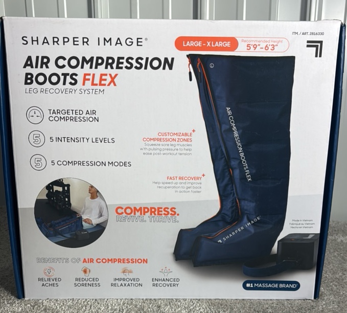 Sharper Image Air Compression Boots - Size Large - Extra Large