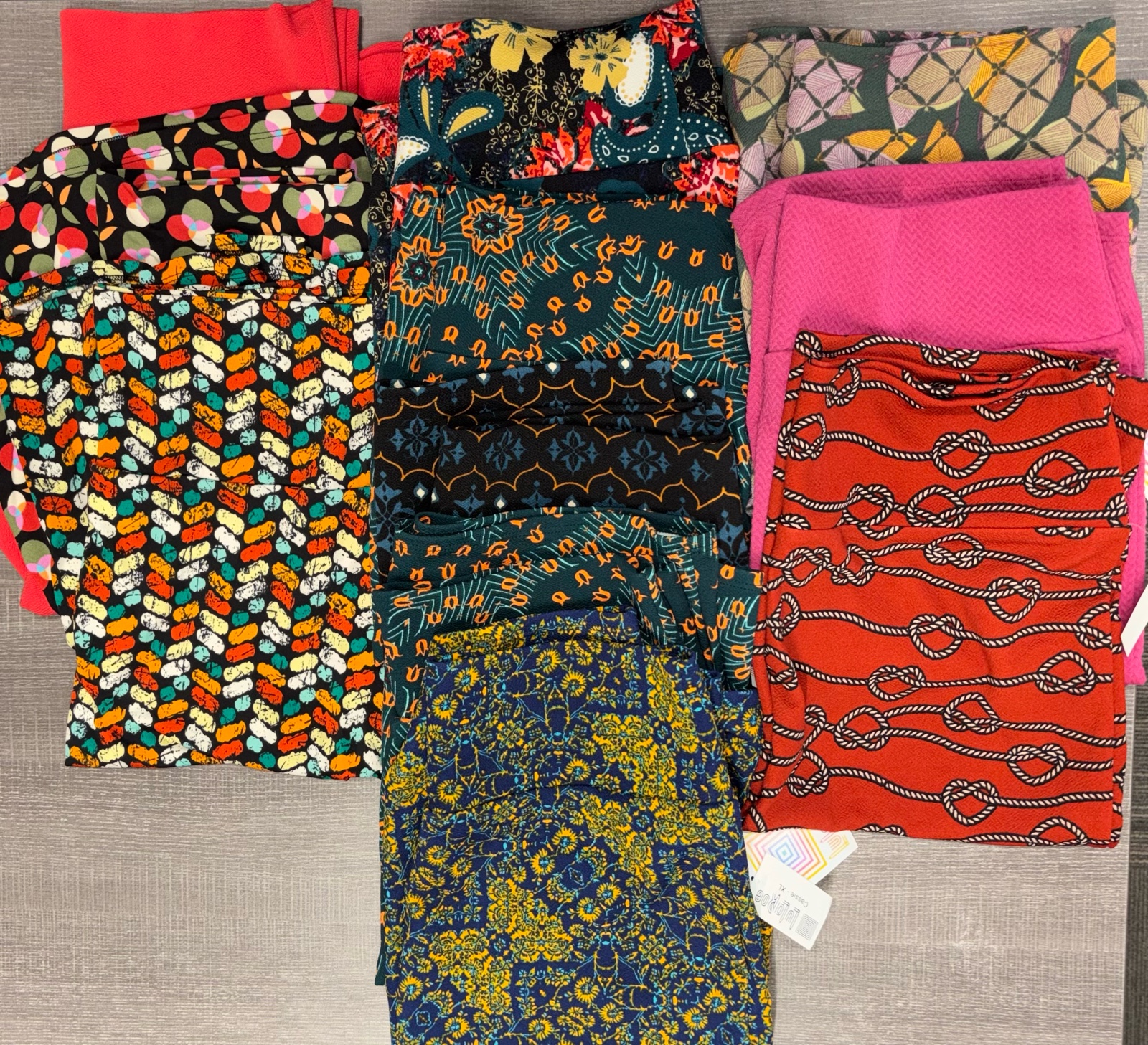 LuLaRoe Liquidation - Lot of 3-Azure Skirts, 8-Cassie Pencil Skirts (Size XL) - MSRP $385