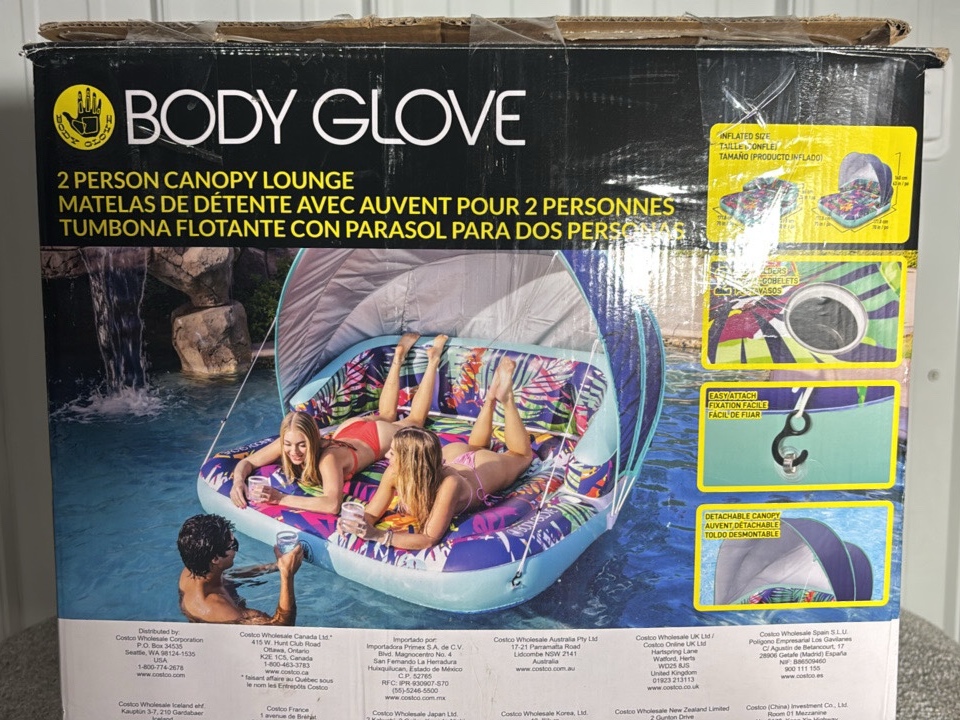 Body Glove 2-Person Canopy Lounge wRemoval Canopy