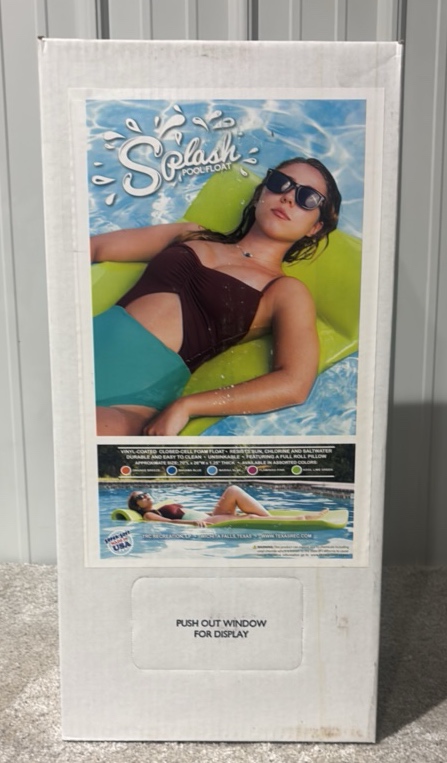 TRC Recreation Splash 1.25 Thick Foam Pool Float Mat (Bahama Blue) - MSRP $100