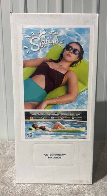 TRC Recreation Splash 1.25 Thick Foam Pool Float Mat (Bahama Blue) - MSRP $100
