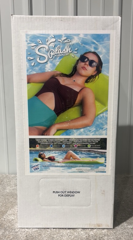 TRC Recreation Splash 1.25 Thick Foam Pool Float Mat (Bahama Blue) - MSRP $100